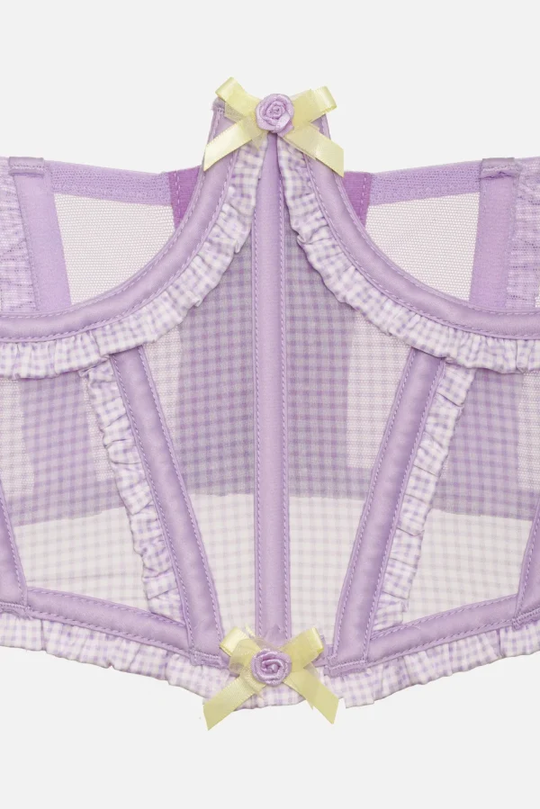 Sale For Love & Lemons Heart Wreath Corset Purple