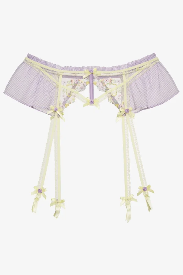 Best For Love & Lemons Heart Wreath Garter Yellow