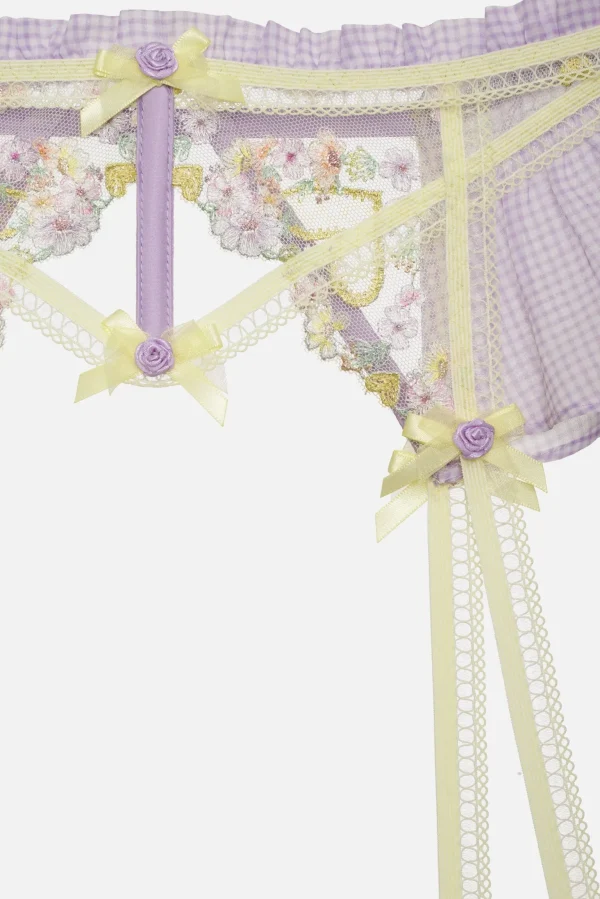 Best For Love & Lemons Heart Wreath Garter Yellow