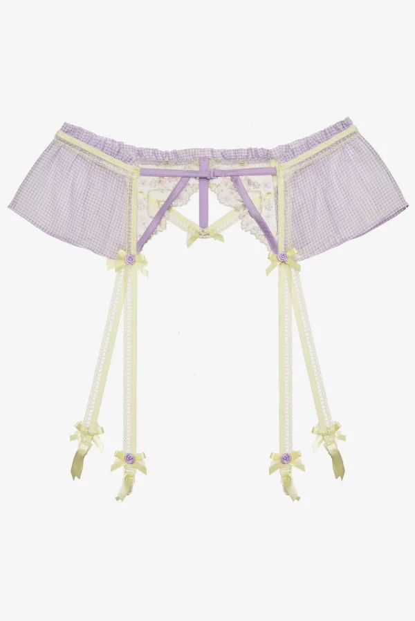 Best For Love & Lemons Heart Wreath Garter Yellow