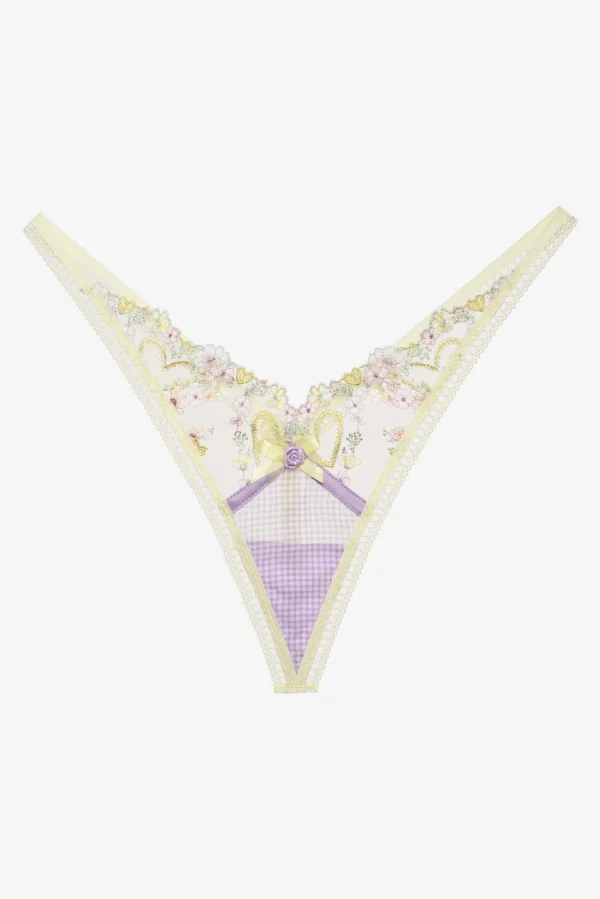 Shop For Love & Lemons Heart Wreath Panty Yellow