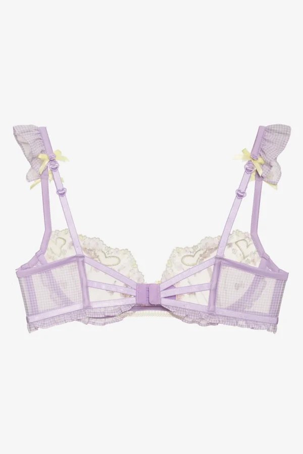 Shop For Love & Lemons Heart Wreath Underwire Bra Yellow