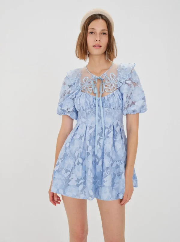Hot For Love & Lemons Honey Mini Dress Blue