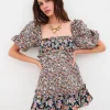 Online For Love & Lemons Hudson Mini Dress Black
