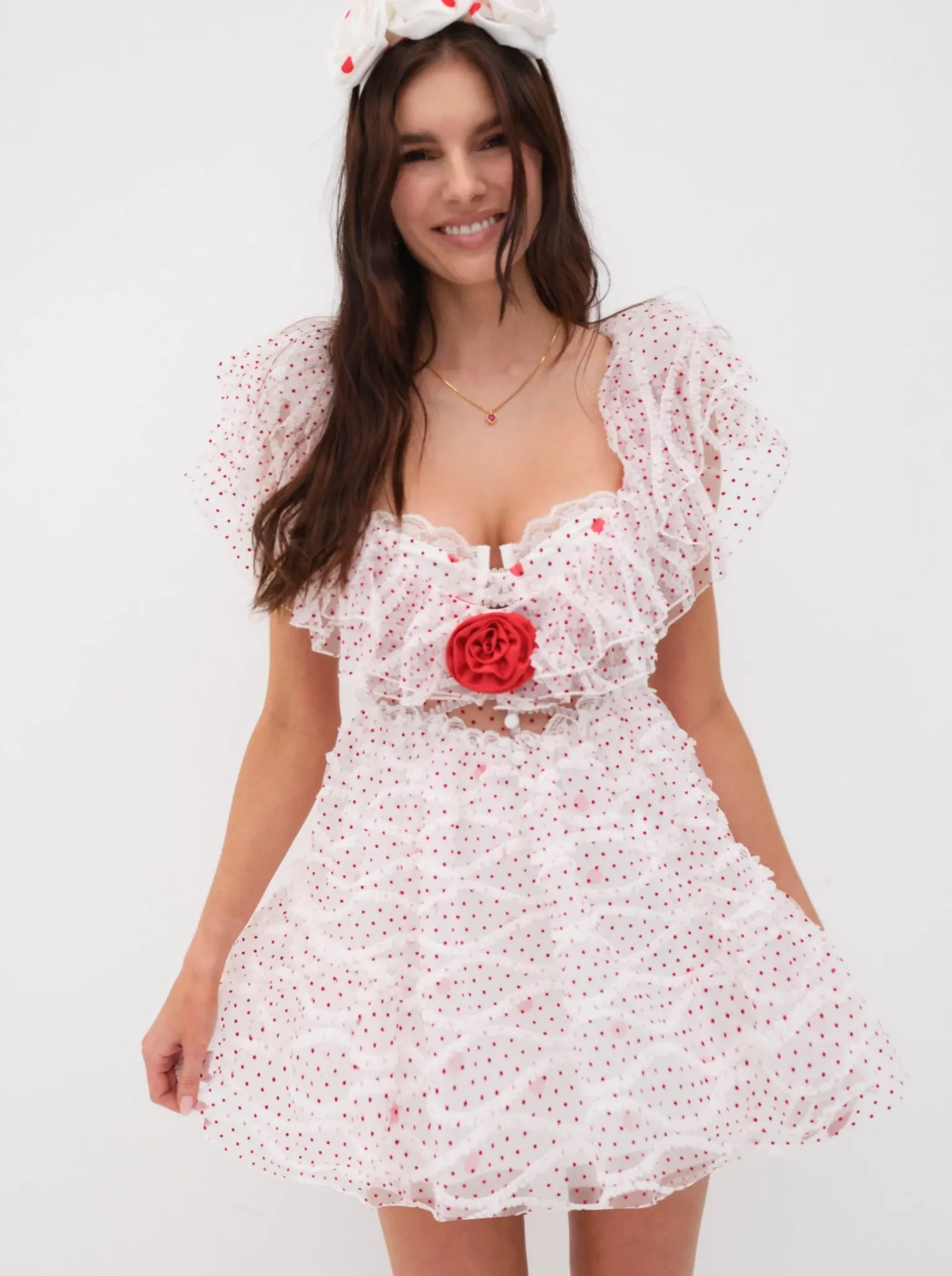 ilaria_mini_dress_0.webp Outlet For Love & Lemons Ilaria Mini Dress White