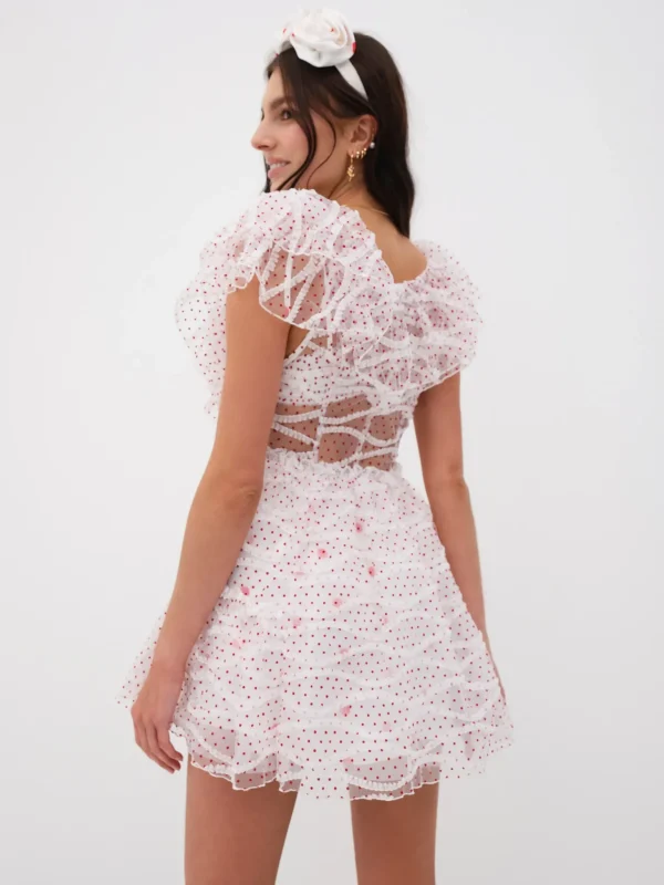 Outlet For Love & Lemons Ilaria Mini Dress White