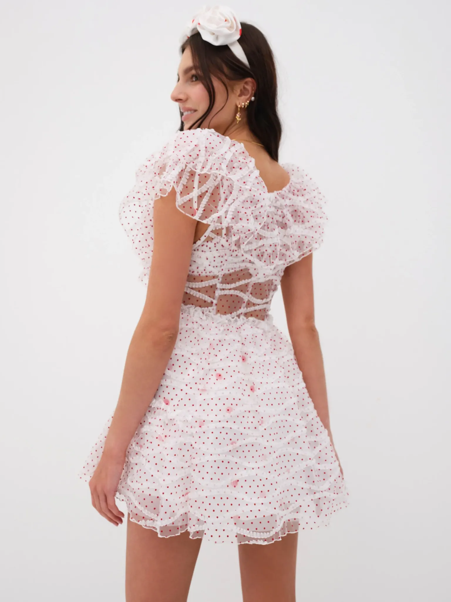 ilaria_mini_dress_3.webp Outlet For Love & Lemons Ilaria Mini Dress White