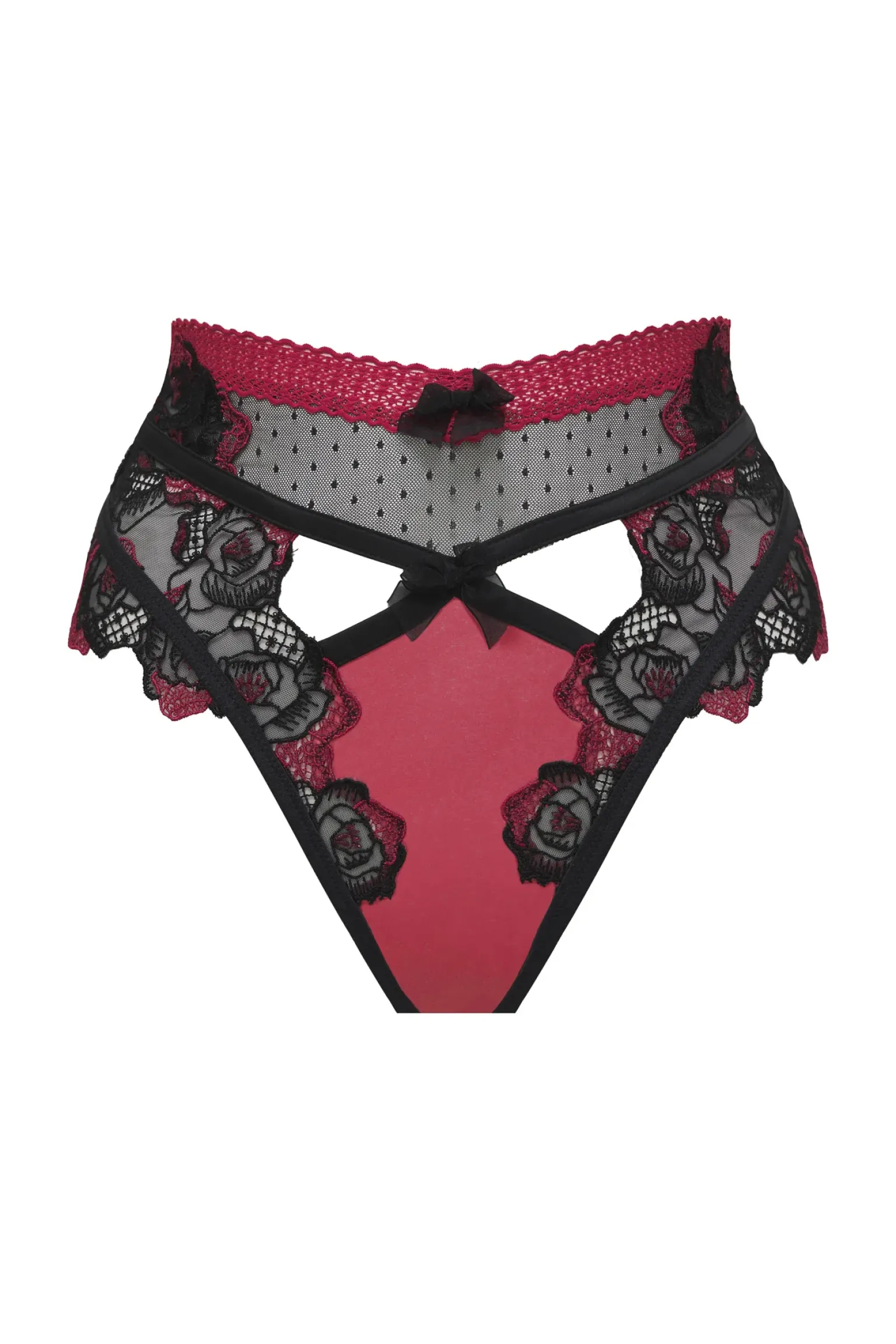 ivy_highwaist_cheeky_pant_3.webp Outlet For Love & Lemons Ivy High-Waist Cheeky Panty Black