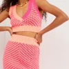 Discount For Love & Lemons Jacinda Mini Skirt Pink