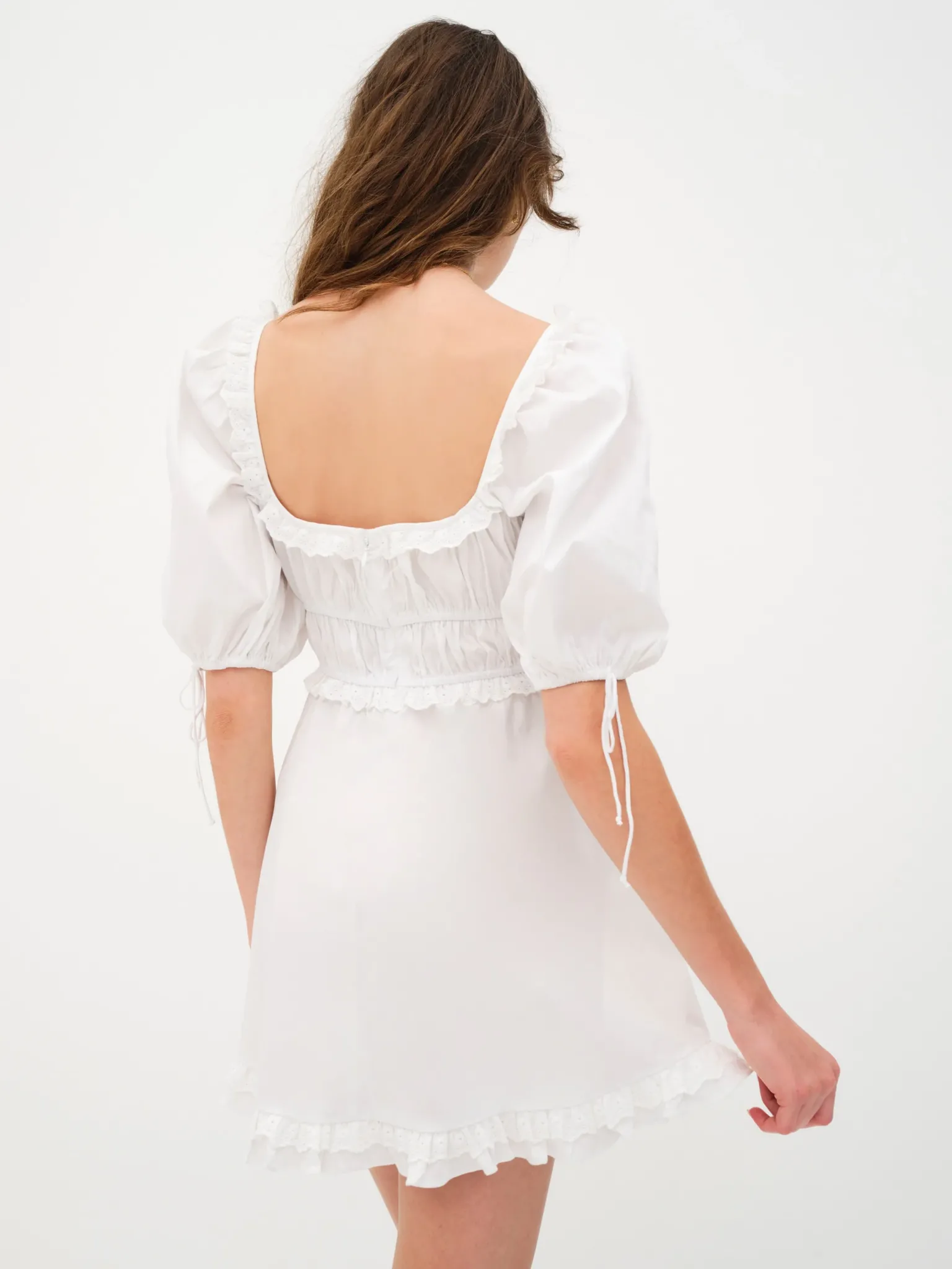 jackson_mini_dress_2.webp Online For Love & Lemons Jackson Mini Dress White
