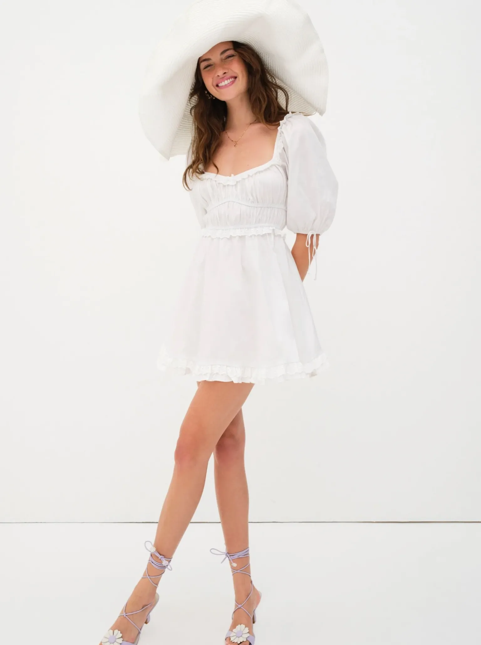 jackson_mini_dress_4.webp Online For Love & Lemons Jackson Mini Dress White