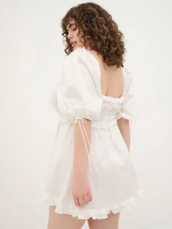 Online For Love & Lemons Jackson Mini Dress White