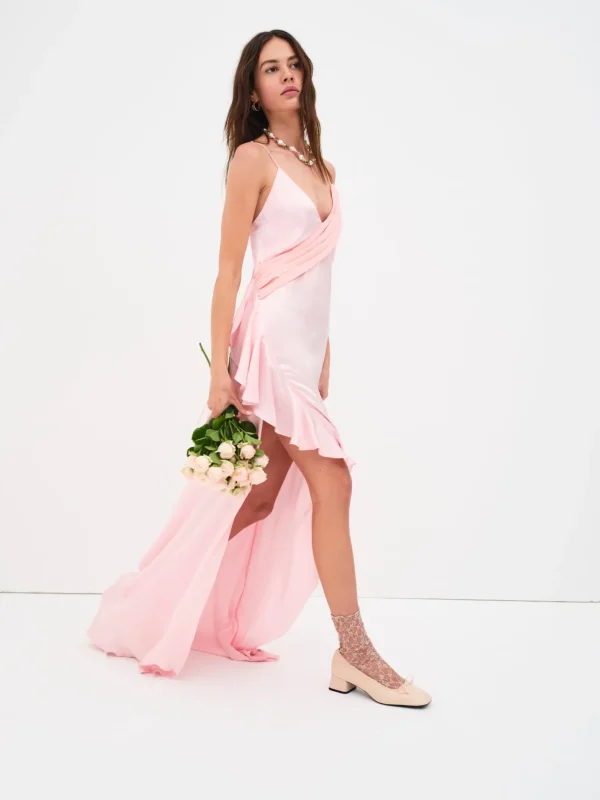 Cheap For Love & Lemons James Maxi Dress Pink