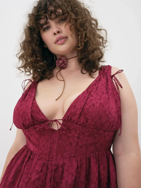 Best Sale For Love & Lemons Janet Mini Dress Red
