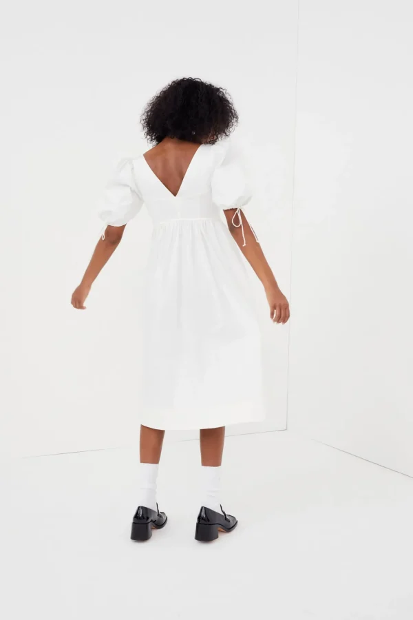 Shop For Love & Lemons Jocelyn Midi Dress White