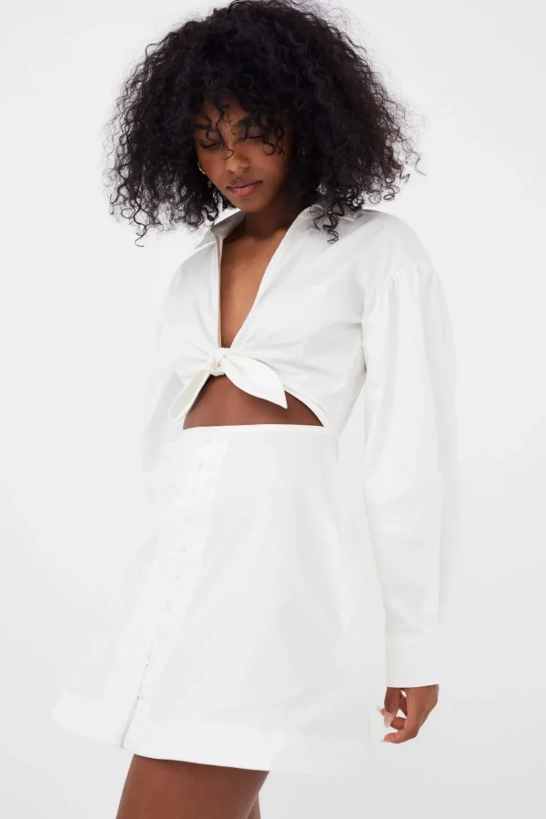 Flash Sale For Love & Lemons Jocelyn Mini Dress White