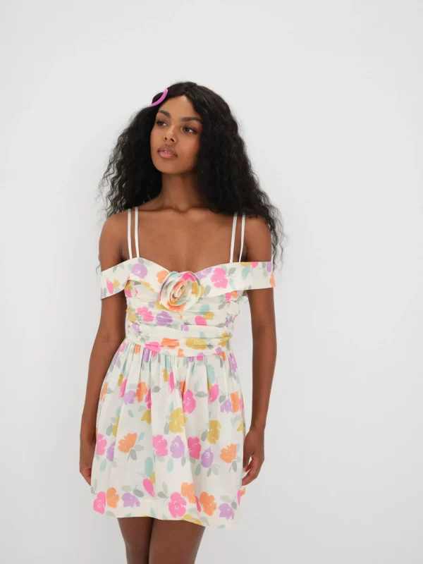 Shop For Love & Lemons Johannes Mini Dress Multi