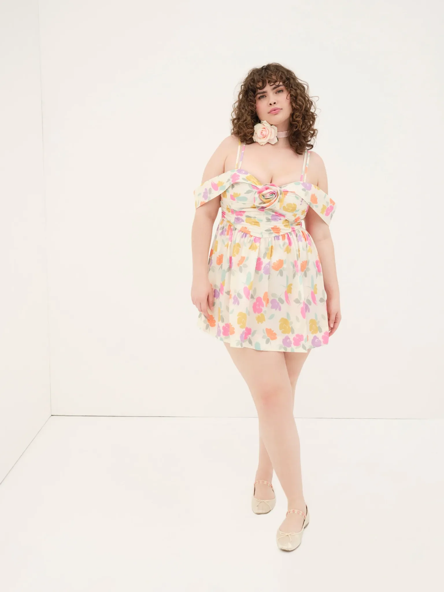 johannes_mini_dress_4.webp Shop For Love & Lemons Johannes Mini Dress Multi