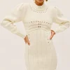 Sale For Love & Lemons Jules Sweater Dress Ivory