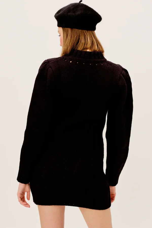 Best Sale For Love & Lemons Jules Sweater Dress Black