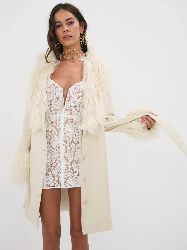Discount For Love & Lemons Julia Mini Dress White