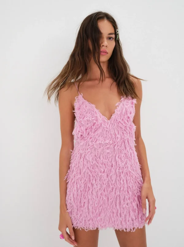 Online For Love & Lemons Kamara Mini Dress Pink