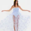 Flash Sale For Love & Lemons Kayla Maxi Dress Blue