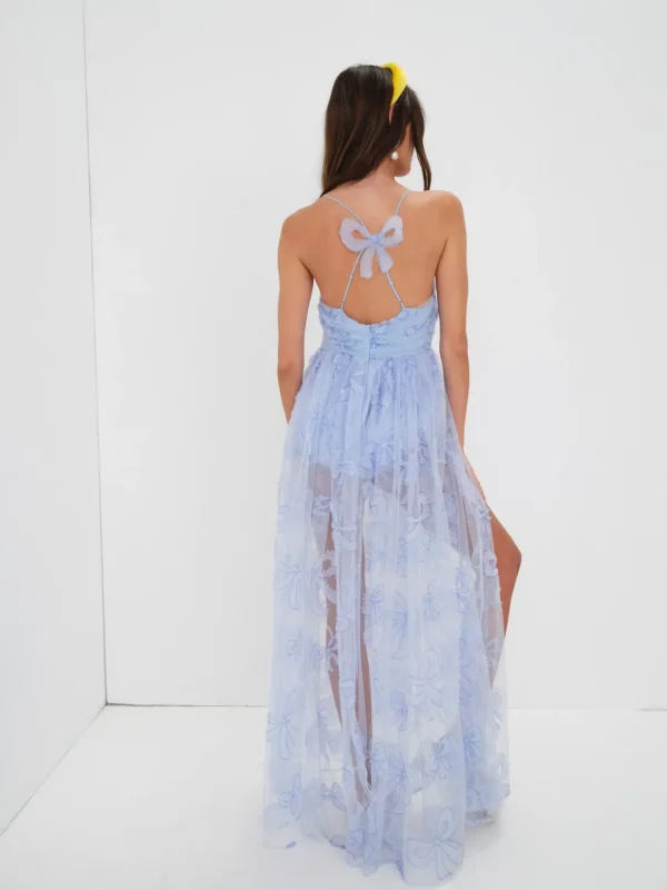 Flash Sale For Love & Lemons Kayla Maxi Dress Blue