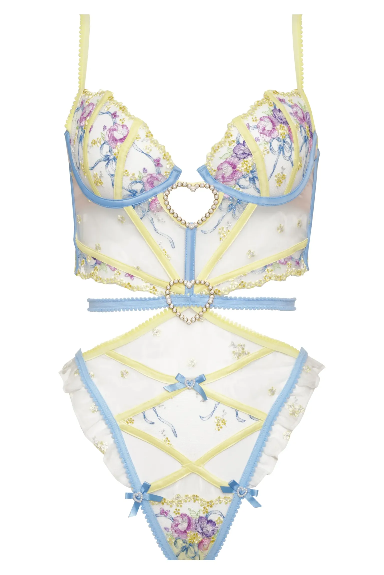 lavender_meadows_embroide_4-3.webp Clearance For Love & Lemons Lavender Meadows Embroidery Teddy Yellow