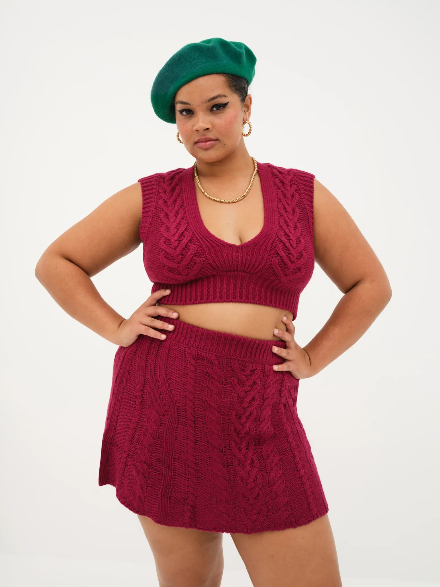 layton_mini_skirt_4.webp Store For Love & Lemons Layton Mini Skirt Red