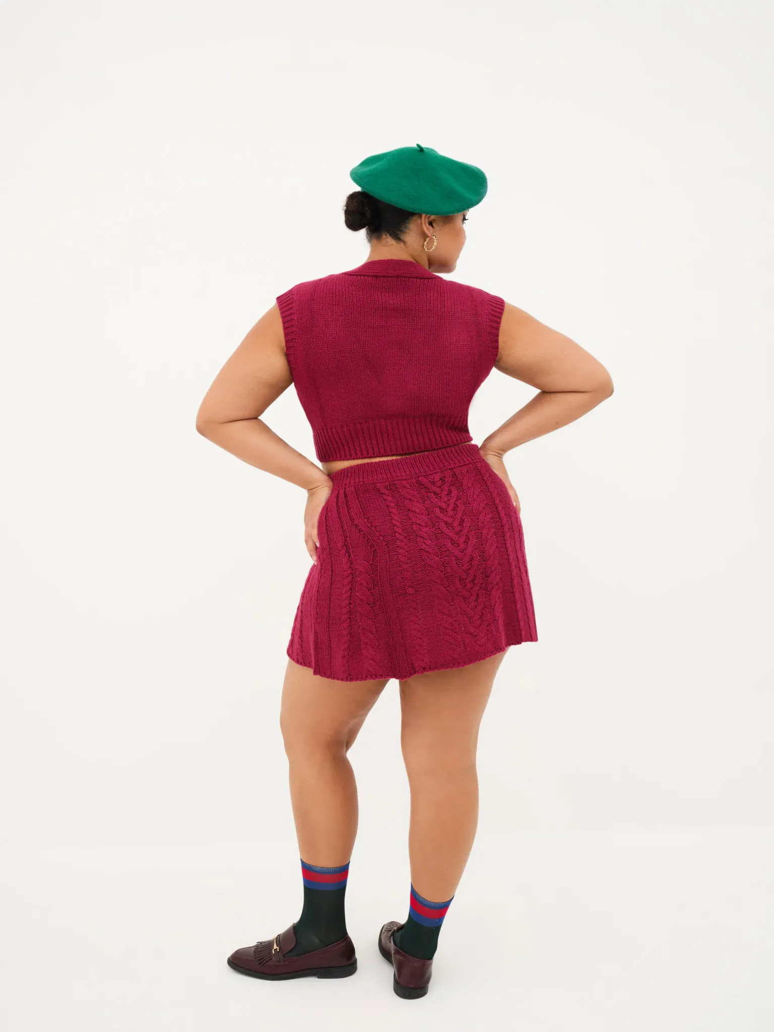 layton_mini_skirt_6.webp Store For Love & Lemons Layton Mini Skirt Red