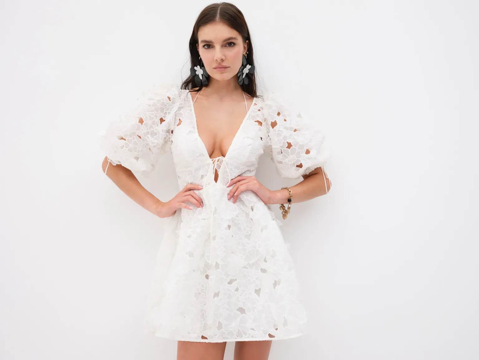 leighton_mini_dress_2.webp Fashion For Love & Lemons Leighton Mini Dress White