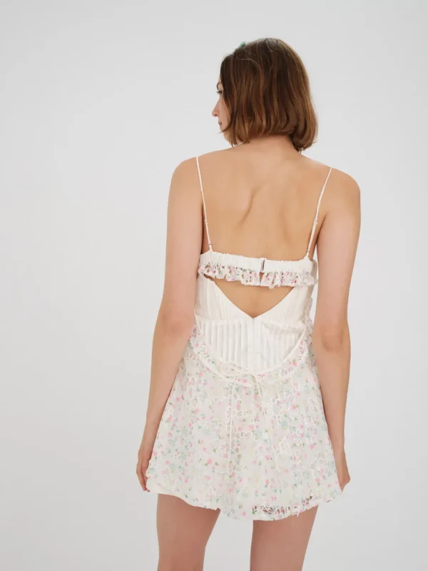 Clearance For Love & Lemons Lelani Mini Dress White