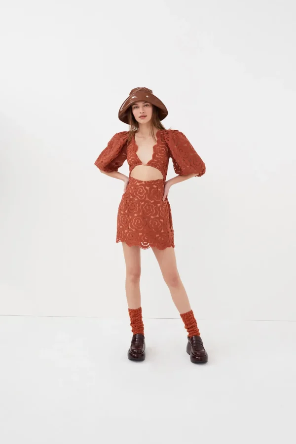 Cheap For Love & Lemons Letitia Mini Dress Red