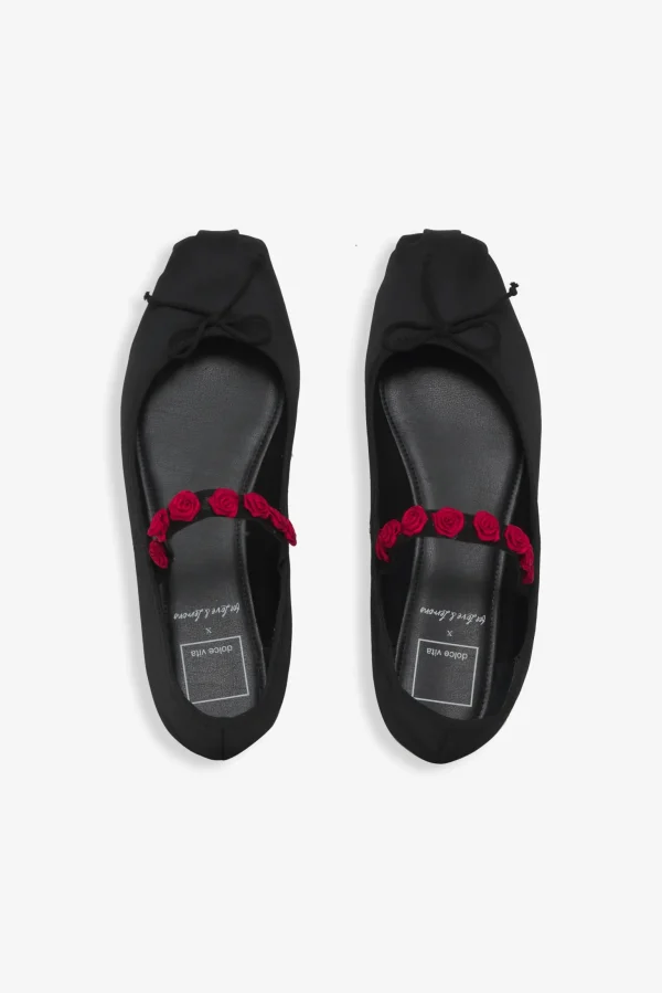 Cheap For Love & Lemons Lilly Ballet Flats Black