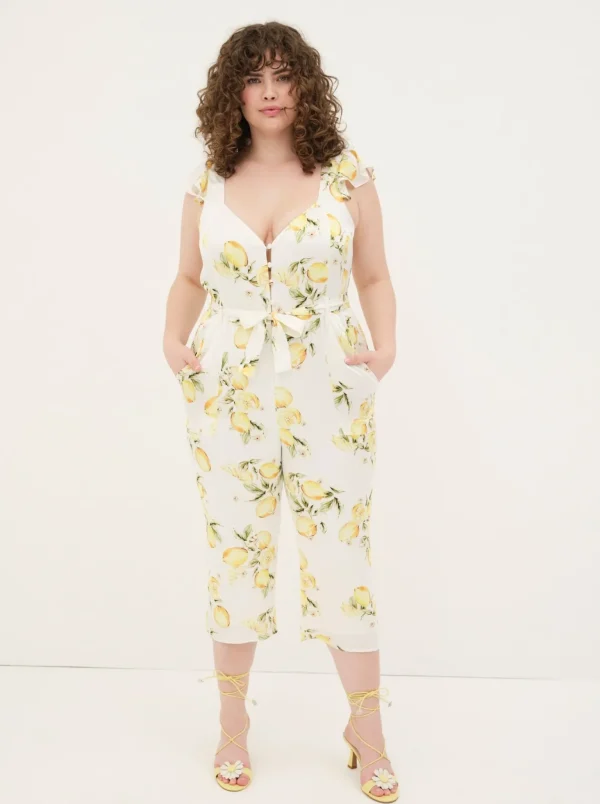 Online For Love & Lemons Limonada Jumpsuit Yellow