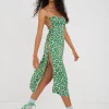 Store For Love & Lemons Lincoln Midi Dress Green