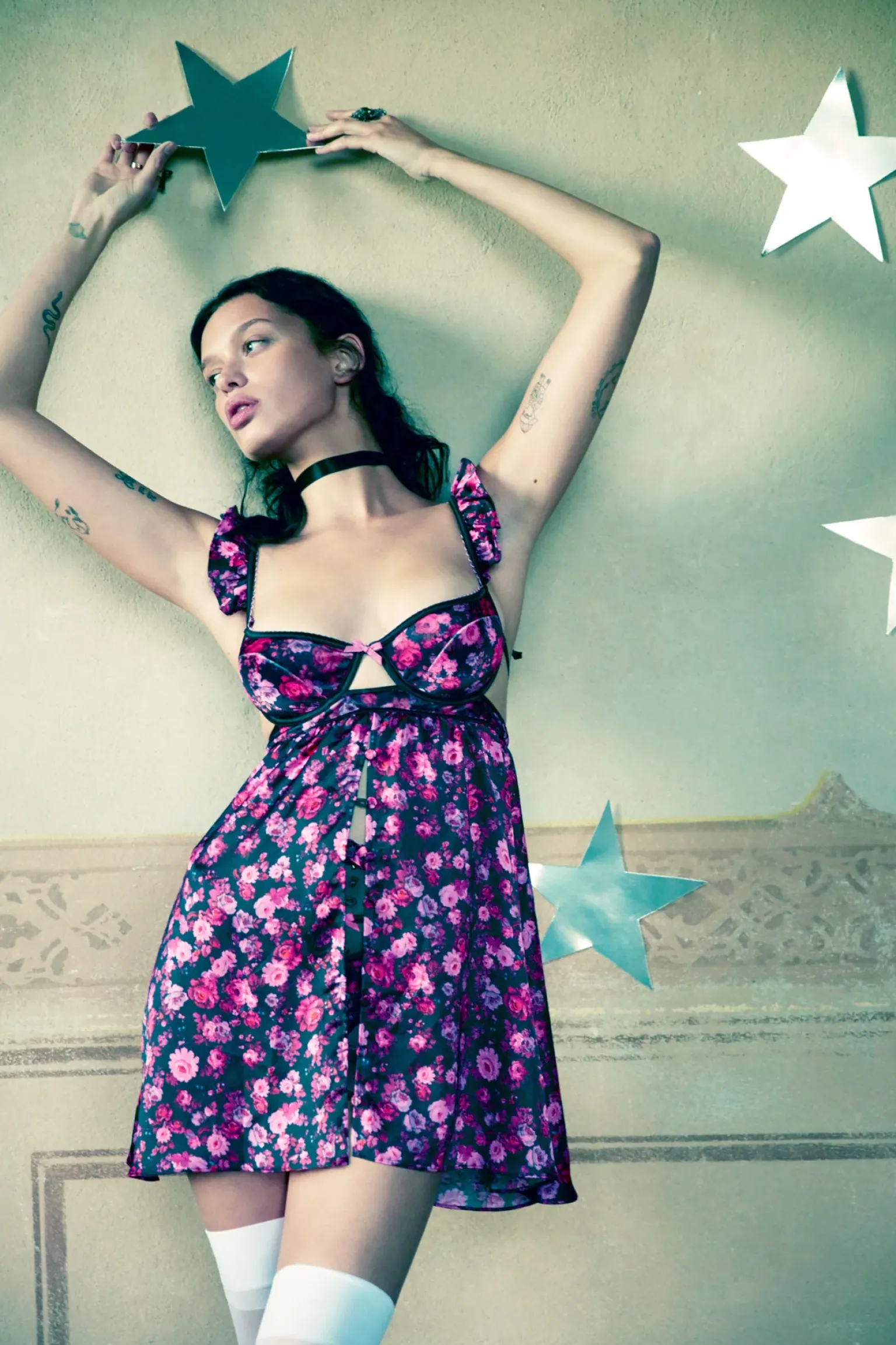 lola_babydoll_6.webp New For Love & Lemons Lola Babydoll Black