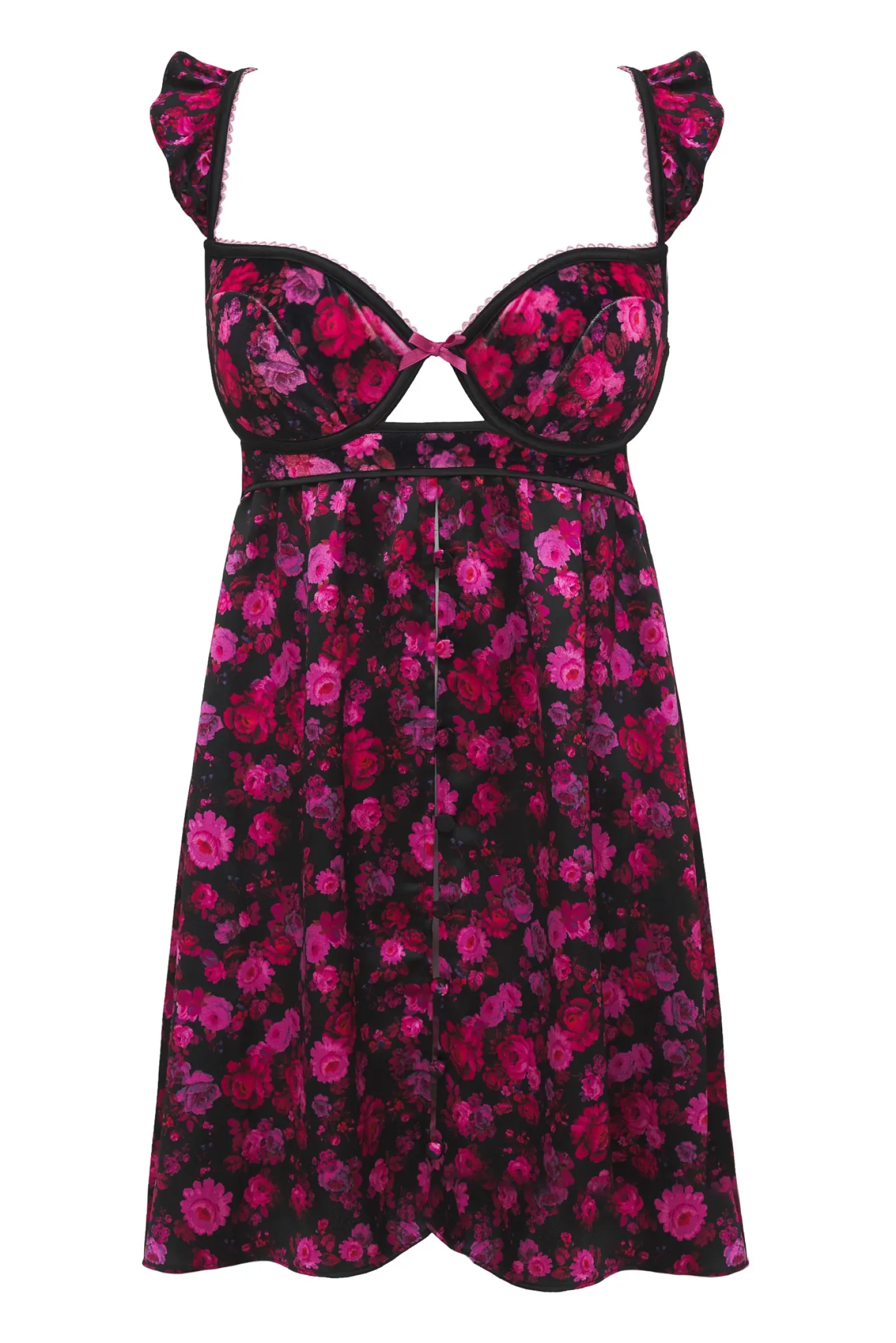lola_babydoll_7.webp New For Love & Lemons Lola Babydoll Black