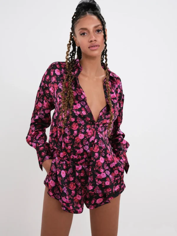 Cheap For Love & Lemons Lola Pj Short Black