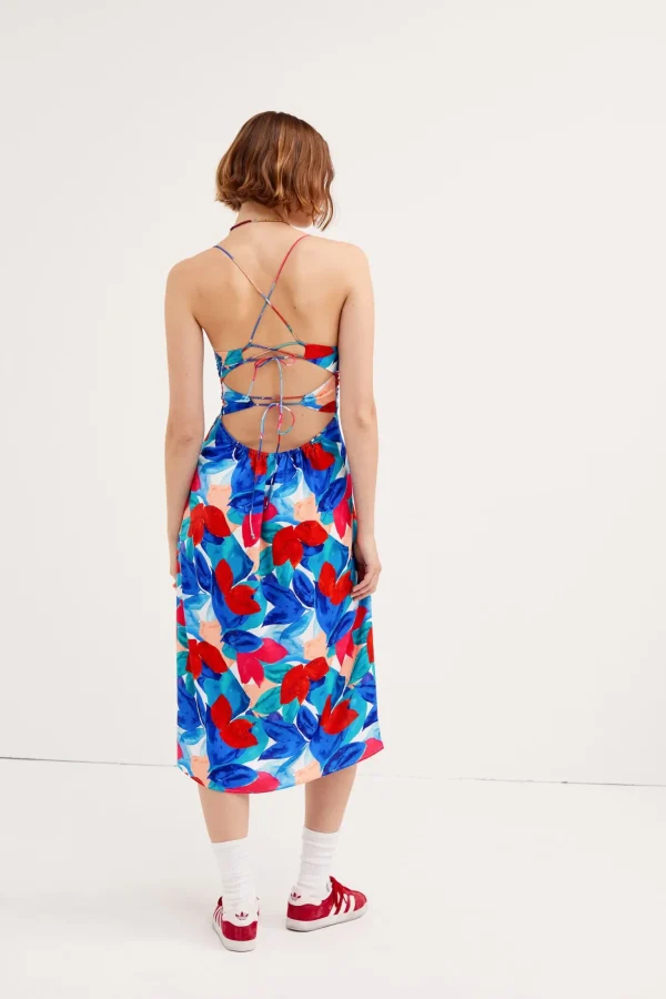 Flash Sale For Love & Lemons Lorenza Midi Dress Blue