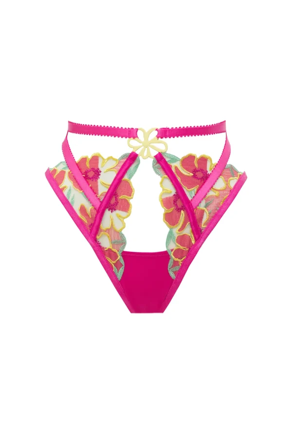 Cheap For Love & Lemons Lucy High-Waist Cheeky Panty Pink