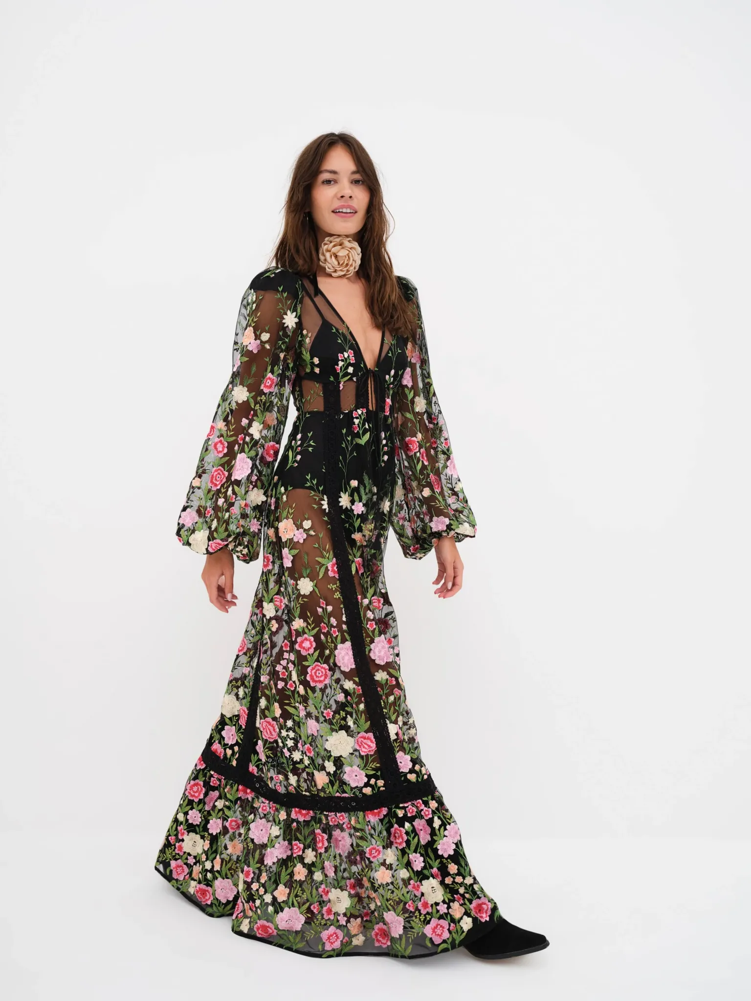 luna_maxi_dress_3.webp Flash Sale For Love & Lemons Luna Maxi Dress Black