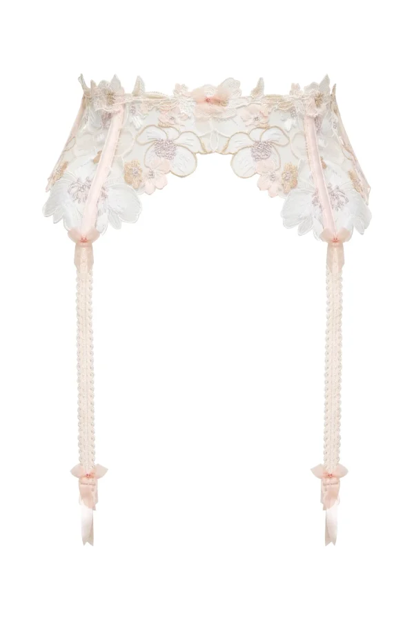 Outlet For Love & Lemons Mae Garter Belt White