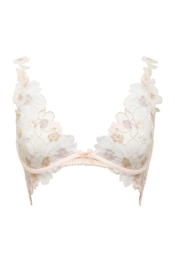 Cheap For Love & Lemons Mae Underwire Bra White