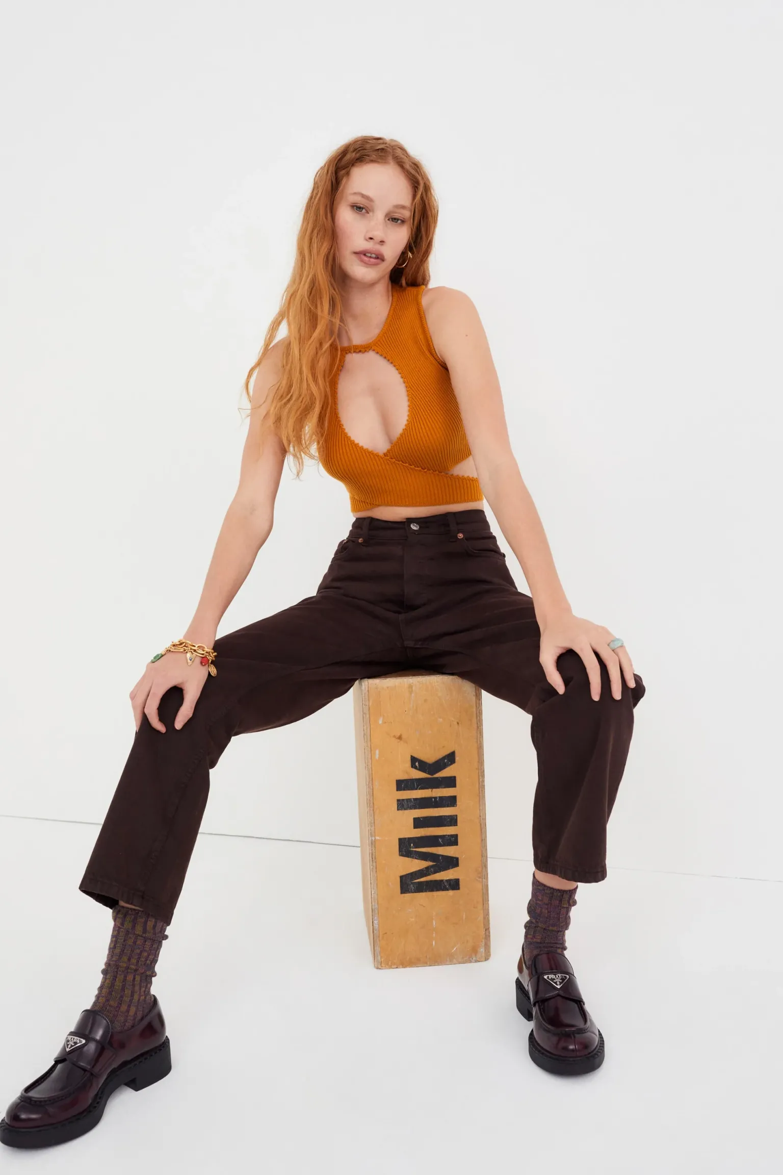 maggie_crop_top_3.webp Online For Love & Lemons Maggie Crop Top Orange