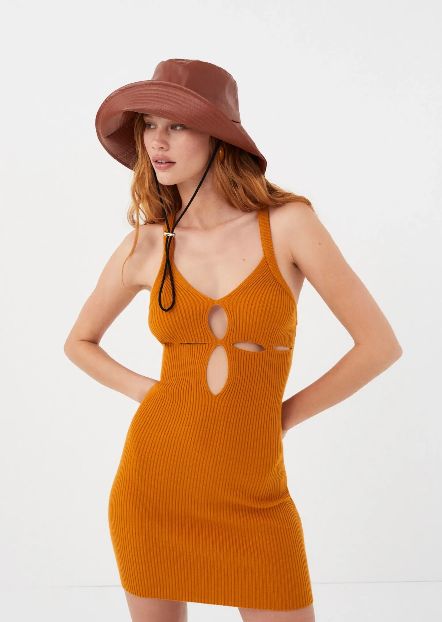 maggie_mini_dress_0.webp Outlet For Love & Lemons Maggie Mini Dress Orange