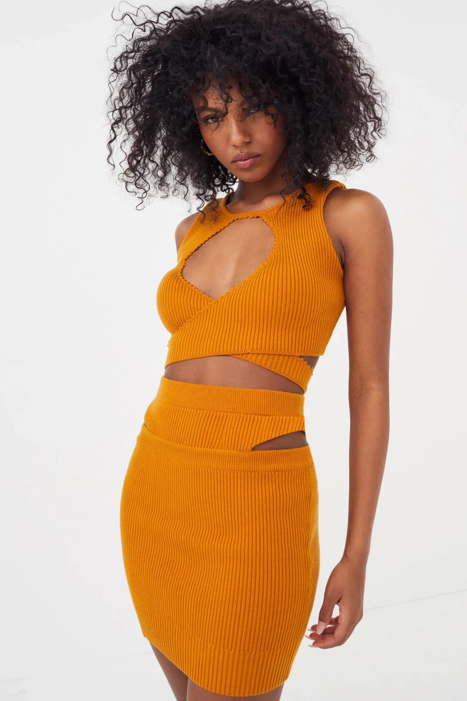 maggie_mini_skirt_3.webp Sale For Love & Lemons Maggie Mini Skirt Orange
