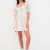 Fashion For Love & Lemons Magnolia Mini Dress White