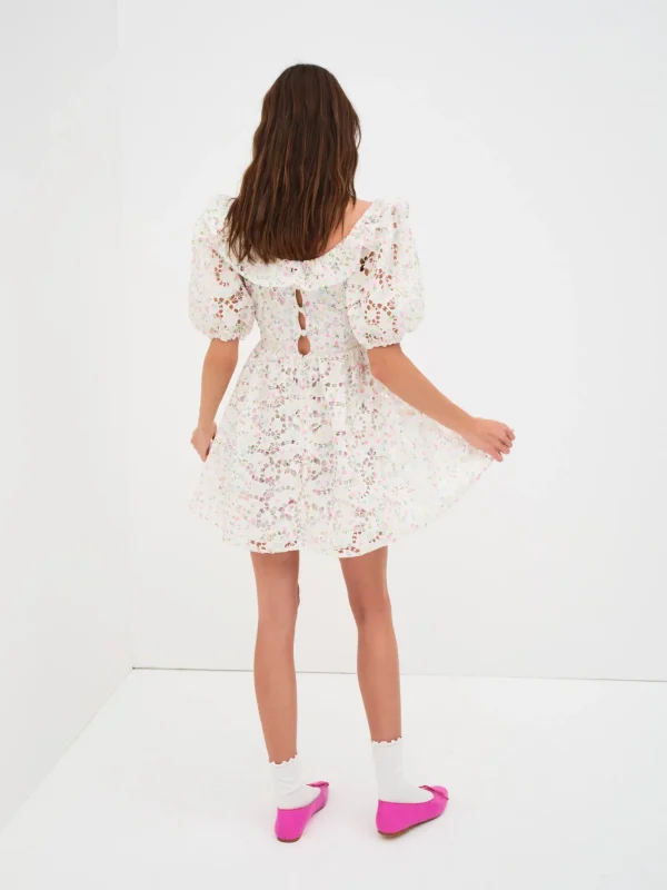 Fashion For Love & Lemons Magnolia Mini Dress White